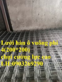 Sản Xuất Lưới Thép Hàn Chập Đổ Sàn D4 (100*100),(150*150),(200*200),(250*250)