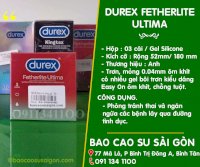 Durex Fetherlite Ultima Siêu Mỏng Hộp 3 Cái