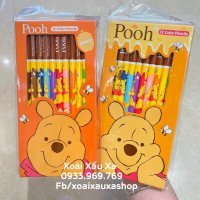 [Xoài Xấu Xa Shop] Hộp Bút Chì Màu Gấu Pooh 12 Cây