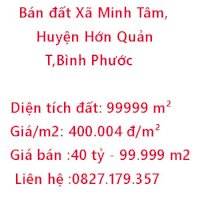 Bán Đất 5000M Xã Minh Tâm, Huyện Hớn Quản, Bình Phước