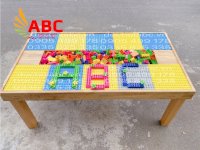 Bàn Lego 10 Tấm Cho Bé Mầm Non