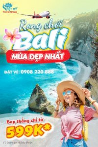 Vietjet Air Ưu Đãi Vé Máy Bay Đi Bali Chỉ Từ 599K