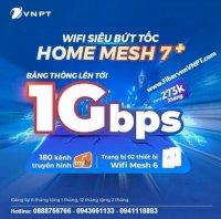Gói Wifi Home Net 7 Vnpt Tốc Độ Internet 1Gbps
