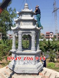 Mẫu Tháp Lục Giác Bằng Đá Tự Nhiên Để Tro Cốt Tại Lâm Đồng