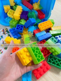 Bàn Xếp Hình Lego Bằng Gỗ Dành Cho Khu Vui Chơi Trẻ Em