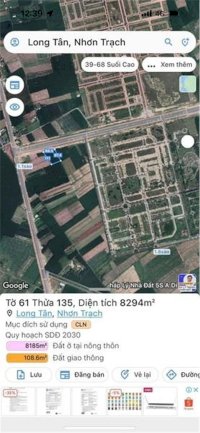 Hàng Ngộp - Sập Giá - Chốt Nhanh Lô Đất Mặt Tiền Đường 25C, Long Tân - Nhơn Trạch, Đồng Nai