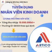 Công Ty Winitex Việt Nam Tuyển Dụng 5 Nhân Viên Kinh Doanh