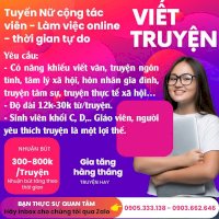 Tuyển Ctv Viết Truyện Online Thời Gian Tự Do Làm Tại Đà Nẵng