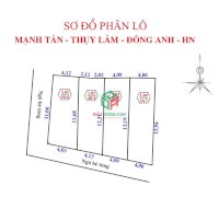 Bán Đất Mạnh Tân Thuỵ Lâm - 51.7M2 - Đường Thông Nhỉnh 800Tr