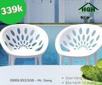 Ghế Nhựa Đúc Nguyên Khối Re Đẹp Hồng Gia Hân G349