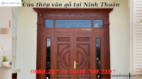 Cửa Thép Vân Gỗ Tại Ninh Thuận