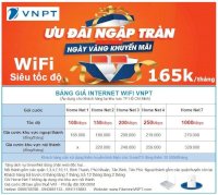 Lắp Mạng Internet Wifi Vnpt Chỉ 165,000/Tháng