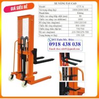 Bán Xe Nâng Tay Cao Tải Trọng 500-3000Kg Nâng Cao 1.2-3M Giá Rẻ