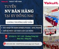 Yakult Việt Nam Tuyển Dụng Khu Vực Đồng Nai