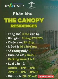 Nhận Booking Toà Tc3 - The Canopy Harmony-Hỗ Trợ Vay 70% -