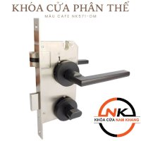 Khóa Cửa Phân Thể Màu Đen Mờ Cho Cửa Phòng Nk571-Dm | F-Home Namkhang