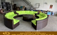 Sofa Giả Mây Dành Cho Phòng Khách Gia Đình, Không Gian Sân Vườn