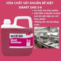 Smart San S-6 Quat Sanitizer Lau Và Sát Khuẩn Khu Vực Nấu Nướng, Dụng Cụ Nhà Bếp, Bàn Ăn