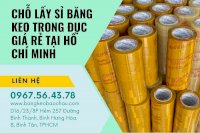 Chỗ Lấy Sỉ Băng Keo Trong Đục Giá Rẻ Tại Hồ Chí Minh