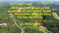 Chính Chủ Bán Nhanh Lô Đất Vườn Cây Ăn Trái 6389M2 Xã Lộc An , Huyện Bảo Lâm, Lâm Đồng