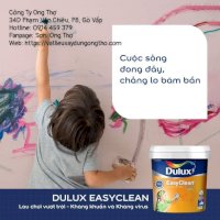 Dulux Easyclean Lau Chùi Vượt Trội - Kháng Virus_Tạm Biệt Vi Khuẩn, Vết Bẩn Tường Nhà