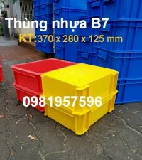 Thùng Nhựa B7, Khay Nhựa Có Nắp, Khay Nhựa B7, Thùng Nhựa Đựng Linh Kiện