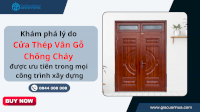 Cửa Thép Vân Gỗ Chống Cháy Sgd01