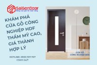 Khám Phá Cửa Gỗ Công Nghiệp Hdf Thẩm Mỹ Cao, Giá Thành Hợp Lý