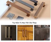 Tay Nắm Tủ Họa Tiết Chữ Thập Nk289