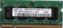 Samsung - SDRAM - 256Mb - Bus 100 MHz  for notebook