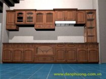 Tủ bếp gỗ tự nhiên 05 - NTDP07