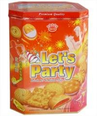 Bánh quy hộp thiếc Let's Party - Kinh Đô