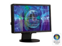 NEC Display Solutions LCD2470WNX-BK Black 24" 6ms(GTG) DVI Widescreen LCD Monitor with HDCP & USB ports 500 cd/m2 1000:1 - Retail 
