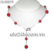 DLR007R - Vòng cổ đá đỏ