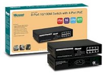 MICRONET SP608P 8-Port 10/100 Mbps Fast Ethernet Switch, With 4Port POE Full power 15.4W,Auto-Uplink, External Power