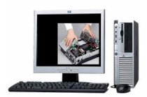 Máy tính Desktop HP DX2300 (RV798AV) (Intel Pentium 641 (3.2Ghz, 2MB cache), 256MB DDRam2, 80GB SATA, HP 17" CRT) PC Dos