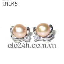 BT045 - Bông tai ngọc trai bạc