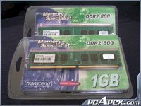 Transcend - DDR2 - 1GB (2x512MB ) - bus 800MHz - PC2 6400 kit