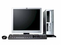 Máy tính Desktop HP Compaq Dx2700(RC737AV) (Intel Core Duo E2140(1.6GHz, 1MB L2 Cache, 800MHz FSB), 256MB DDR2 667MHz, 80GB SATA HDD, HP 17" CRT) PC DOS