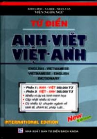 Từ điển Anh - Việt,Việt - Anh