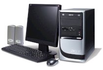 Máy tính Desktop Acer Aspire T680 (Intel Celeron D336/2.8GHz/ Cache 256KB/ 533Mhz )/Intel 915GV/256MB DDR2-533Mhz/HDD 80GB SATA/ 15"CRTmonitor) Linux