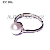 NB028A - Nhẫn ngọc trai bạc 