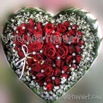 Trái tim hoa hồng HT0806