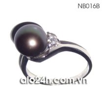 NB016B - Nhẫn bạc ngọc trai 
