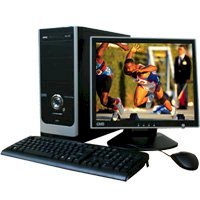 Máy tính Desktop Thánh Gióng AE534E ,  Intel Core 2 Duo E6550 (2.33GHz, FSB 1333MHz, 4MB L2 Cache) , 512MB DDR2 667MHz , 160GB 7200rpm SATA HDD , PC DOS , Không kèm màn hình