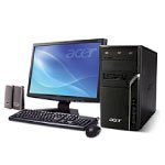 Máy tính Desktop Acer Aspire M1100 (S890C.020) , AMD Athlon 64 3800+ (2.4GHz, 512KB L2 cache, 2000MHz) ,  512 MB DDRam2 , 160GB 7200rpm SATA HDD , Linux , LCD 15.4inch WXGA 1516WB