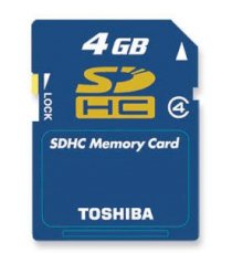 Toshiba SDHC 4GB Class 4 : 4MB/s