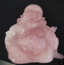 Tượng Phật Cười - Thạch Anh hồng