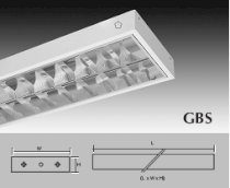 GLS Máng Đèn Phản Quang Chóa Parabol & Thanh Ngang Nhôm Sọc Loại Âm Trần Khung Gỗ GL- GFR 3361