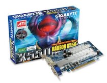 GIGABYTE GV-RX55256DP-RH (ATI Radeon X550, 256MB GDDR2, 128 bit, PCI Express x16)  